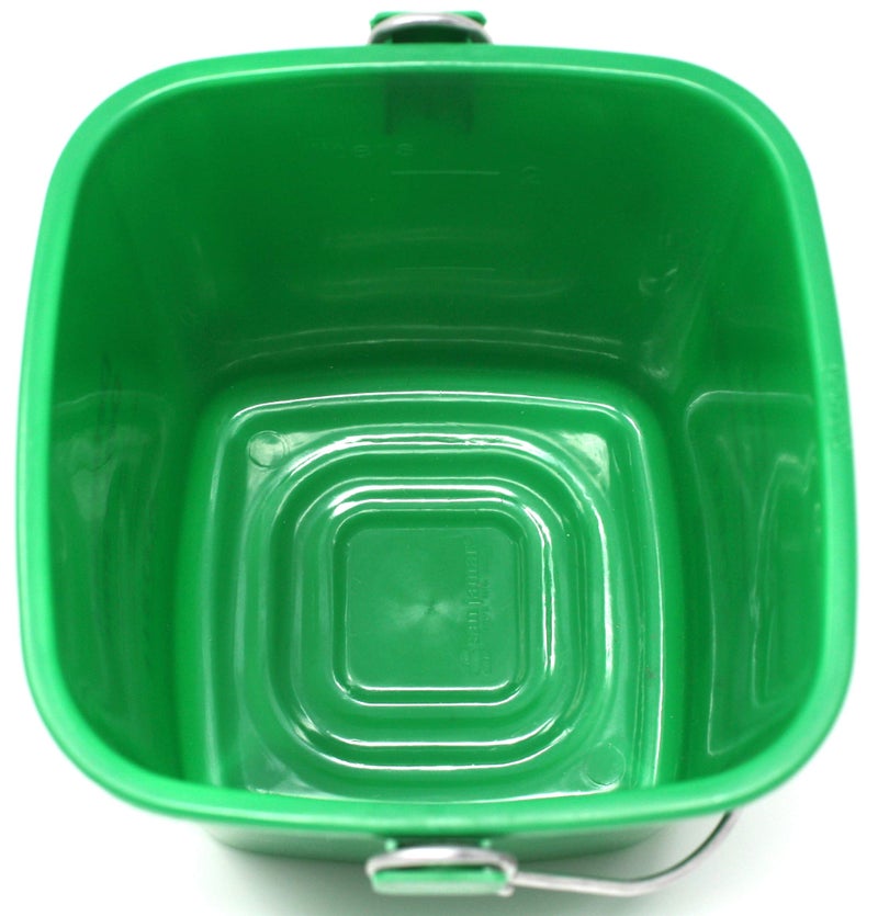 Noble Products Small Green Detergent Bucket - 3 Quart Cleaning Pail - Set of 3 Square Containers - Image 5